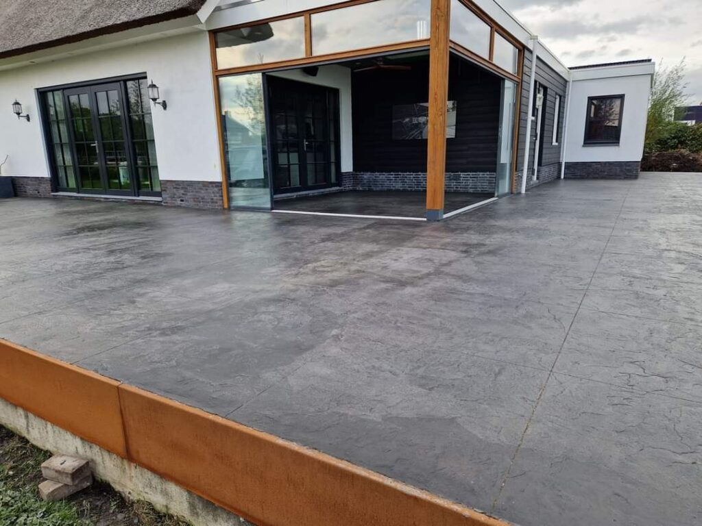 Printbeton terras